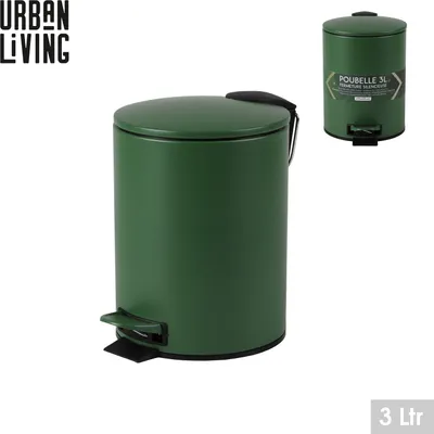 Produktbild von Urban Living 3 Liter Tret-Mülleimer Kosmetikeimer Tretmülleimer 44029 Grün