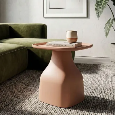 Immagine prodotto di Tavolino ausiliario Gea di Mauro Ferretti, dimensioni 48x48x50 cm, colore rosa