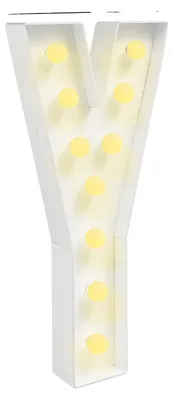 Immagine prodotto di Insegna luminosa, indipendente, luce LED calda, Y