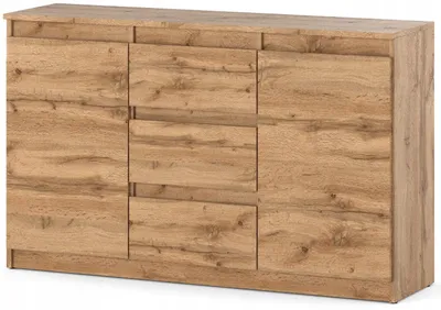 Zdjęcie produktu dla Komoda 120 cm Aga Wotan matowa z szufladami pojemna nowoczesna do salonu