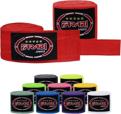 Produktbild von Famanu Boxbandagen 2,5 m - Ideal für MMA, Muay Thai, Kickboxen und Kampfsport