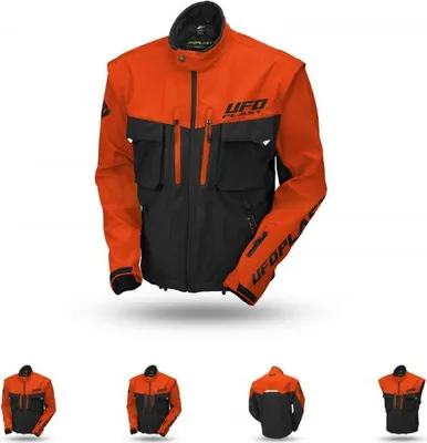 Produktbild von Ufo Taiga Enduro Jacket (Abnehmbare Ärmel) Farbe Orange/Schwarz Grösse Xxl - Kollektion 2024