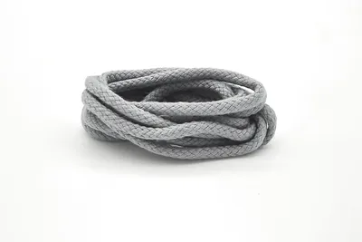 Produktbild von RINGELSPITZ - Bio-Kordelsenkel steingrau – GOTS- - 120 cm
