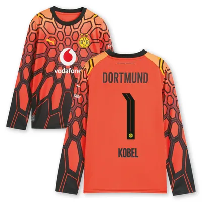 Produktbild von BVB Torwarttrikot orange Saison 2026/27 Flock: Kobel - Größe: 176