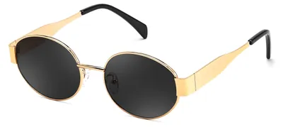 Produktbild von Retro Ovaler Sonnenbrille mit UV400 Schutz für Damen