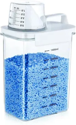 Produktbild von Aufbewahrungsbox für Waschmittel mit Messbecher - 1800 ml, luftdichter Behälter