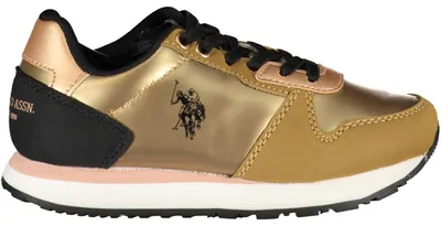 Image de US POLO ASSN. CHAUSSURES DE SPORT POUR ENFANTS EN OR : Couleur - Or, Taille - 30 Taille : 30 Couleur : Or