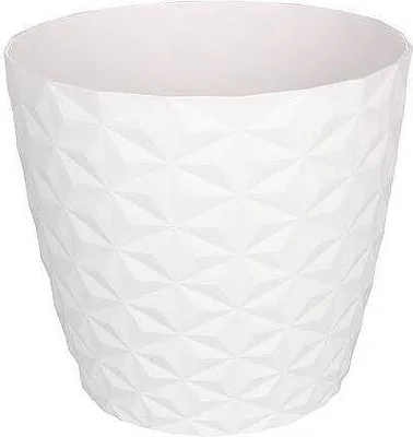 Produktbild von Crystal Mat Deko-Blumentopf weiß Durchmesser: 30 cm