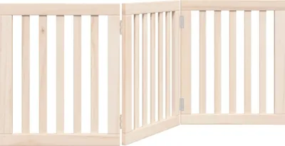 Immagine prodotto di vidaXL Recinto pieghevole per cani 3 pannelli 150 cm in legno di pioppo