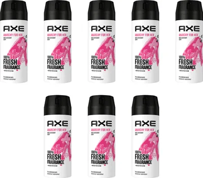 Produktbild von AXE Bodyspray Anarchy for Her Deo Deospray ohne Aluminiumsalze 8x 150ml Frauen Damen Deodorant mit 48 Stunden Schutz
