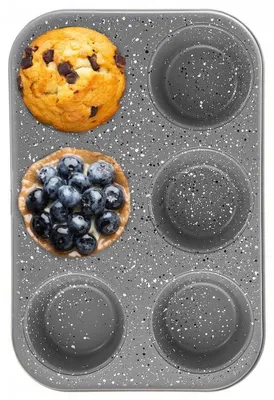 Produktbild von Orion Muffinblech 32x22x3,5cm Granitbeschichtung 6 Mulden