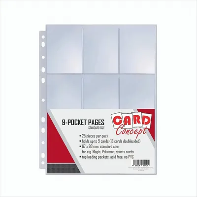 Produktbild von Card Concept 9-Pocket Pages 11 Loch (25 ct.)