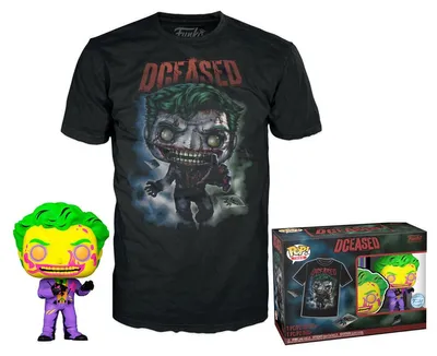 Immagine prodotto di Funko Pop! Joker - Figurka winylowa DC Comics z koszulką premium, Set POP & Tee