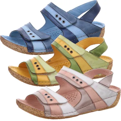 Produktbild von Gemini 032003-02 Damen Sandalen Sandaletten Slingback, Größe:39 EU, Farbe:Grau