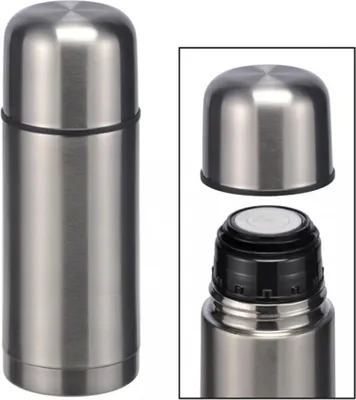 Produktbild von EDELSTAHL Isolierflasche Thermosflasche Isolierkanne Thermoskanne 0,35 Liter