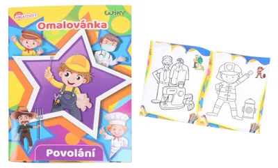 Produktbild von Malbuch für Kinder zum Ausmalen: Entdecke verschiedene Berufe auf 12 Seiten