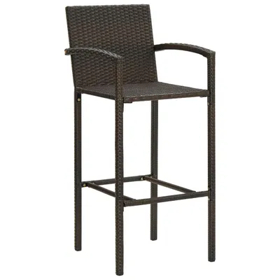 Zdjęcie produktu dla VidaXL 313454, Taras, Technorattan, Stal, Brązowy, 520 mm, 560 mm, 1180 mm