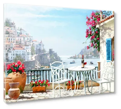 Immagine prodotto di Tela decorativa per veranda, 60x80 cm. Ideale per terrazza, casa, architettura moderna. Adatta per soggiorno, camera da letto, corridoio, ufficio. Oggetto decorativo, regalo, arte, stile