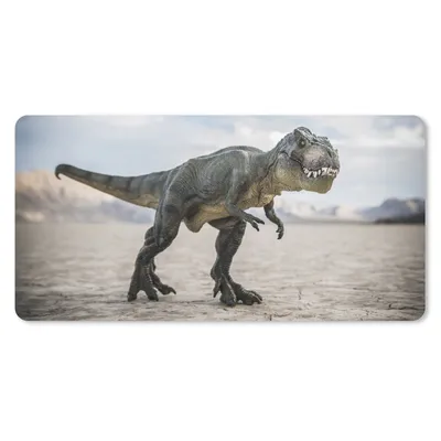 Produktbild von MuchoWow® Schreibtischunterlage Dinosaurier - Sand - Spielzeug 80x40 cm - XXL Mauspad - Gaming Mauspad