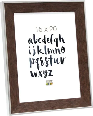 Obrázek produktu pro Deknudt, hnědý plastový rámeček na fotografie, rozměry 15,0 x 20,0 cm, model S45FE