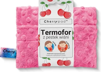 Obrázok produktu pre Cherrypad Minky fľaša na horúcu vodu ružová s čerešňovými kamienkami, Nature-solution
