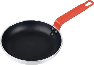 Obrázek produktu pro Pánev Hygiplas Teflon Platinum Plus s nepřilnavým povrchem 200 mm s červenou rukojetí
