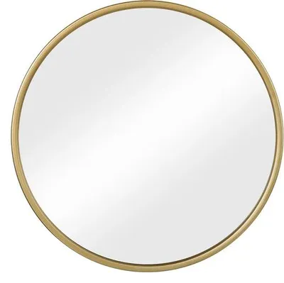 Produktbild von Famanu Wandspiegel Elegantes Design - Rund - Gold - 50 x 50 cm