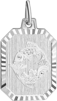 Produktbild von V Anhänger Sternzeichen Fische 925/- Sterling Silber 2,2cm weiß 203240121FI