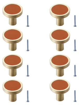 Immagine prodotto di Set di 8 pomelli in ottone per mobili