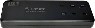 Produktbild von Leba NoteCharge 6 Ports, USB-C (NCHAR-UC6-20W-SC)