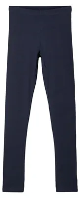 Produktbild von NAME IT Mädchen Basic-Leggins Baumwolle blau 158
