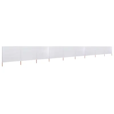 Produktbild von vidaXL 9-teiliges Windschutzgewebe 1200 x 80 cm Sandweiß