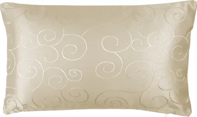 Produktbild von Kissenbezug 30x50 cm creme Damast Circle Deko Kissenhülle mit Reißverschluss