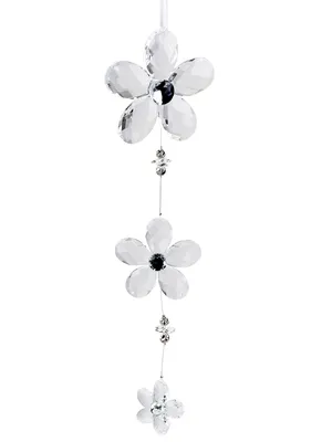 Produktbild von Fensterdeko Dekohänger Blume aus Acryl, weiß, 35 cm