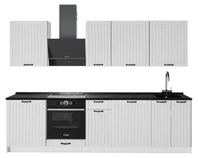Obrázek produktu pro Kuchyňský kout Vicco Fame-Line Bílý venkovský dům/Bílá 280 cm, PD Antracit, Model 64244