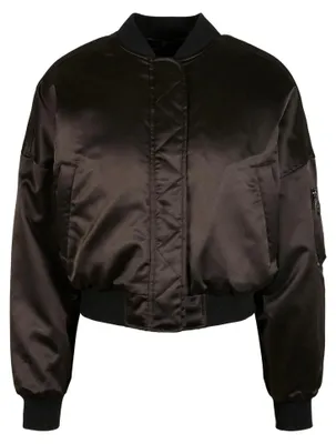 Image de Urban Classics - Blouson aviateur pour femme TN1439 (5XL) (noir)