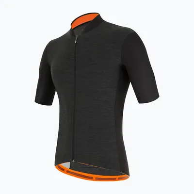 Obrázok produktu pre SANTINI Cyklistický dres s krátkym rukávom - COLORE PURO - Grey/Black S