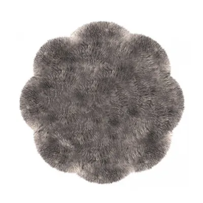 Produktbild von Heitmann Felle Fellteppich Taupe, rund Durchmesser ca. 140 cm 142TP