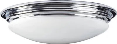 Produktbild von LED Deckenleuchte, Stahl, Glas, Chrom, D 35,6 cm