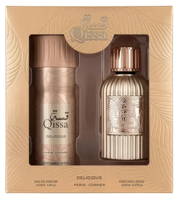 Zdjęcie produktu dla QISSA DELICIOUS EDP 100 ml + dezodorant w sprayu 200 ml