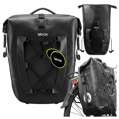 Immagine prodotto di Borsa da bici Vayox VA0353 | 20-27 L | Easy-Mount | Impermeabile | Nero