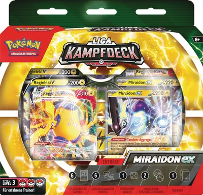 Produktbild von Pokémon Sammelkarten|Pokémon|Amigo Pokémon-Sammelkartenspiel: Liga-Kampfdeck Miraidon-ex