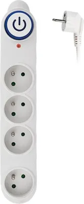 Obrázek produktu pro Solight přepěťová ochrana, 150J, 4 zásuvky, 3m, bílá