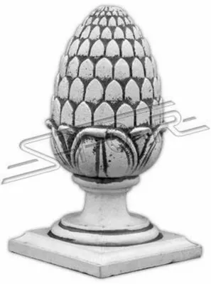Immagine prodotto di Figura da giardino Decorazione in pietra Colonna da giardino Scultura di design Fiore astratto Nuovo