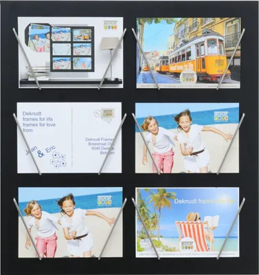 Produktbild von Deknudt Galerierahmen schwarz S68EK2 Holz 6 Fotos 10x15 cm