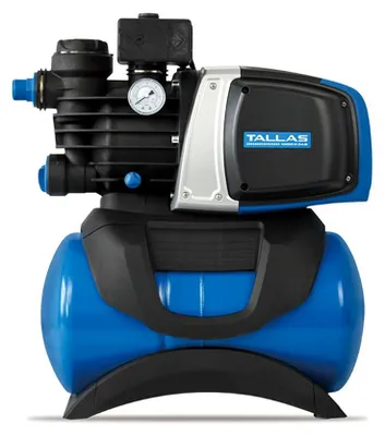 Produktbild von Tallas D-BOOST 850 Hauswasserwerk - 3.180 L/Std. - 850W - Förderhöhe 43 m - Automatische Ein- / Ausschaltung - Inkl. Wasserfilter - Gartenpumpe