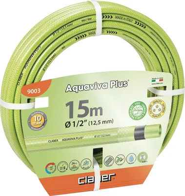 Produktbild von claber® Aquaviva Plus Biegsamer und Algenbeständiger Teichschlauch Ø 1/2" (12,5 mm) 15 m
