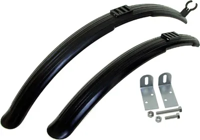 Produktbild von M-Wave Steckblechset Import 26", 60mm, schwarz, mit Spritzschutz