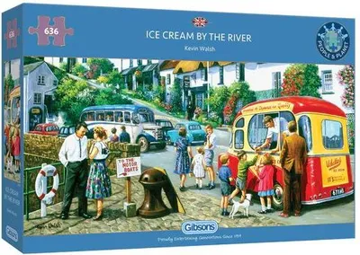 Produktbild von Gibsons Ice Cream by the River, 636 Stück(e)