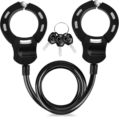 Imagen del producto de Candado para patinetes eléctricos, 120 cm, cable de 14 mm, con llave